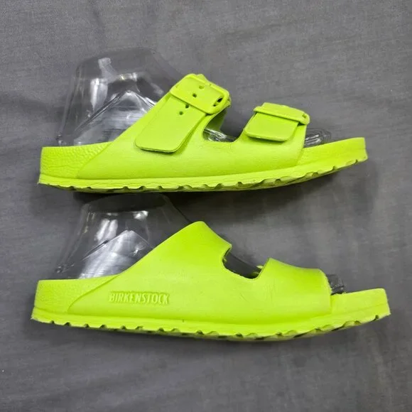 Birkenstock Arizona EVA Neon Active Lime Sandals 38 EU Women’s 7 Men’s 5 Green - Picture 4 of 5